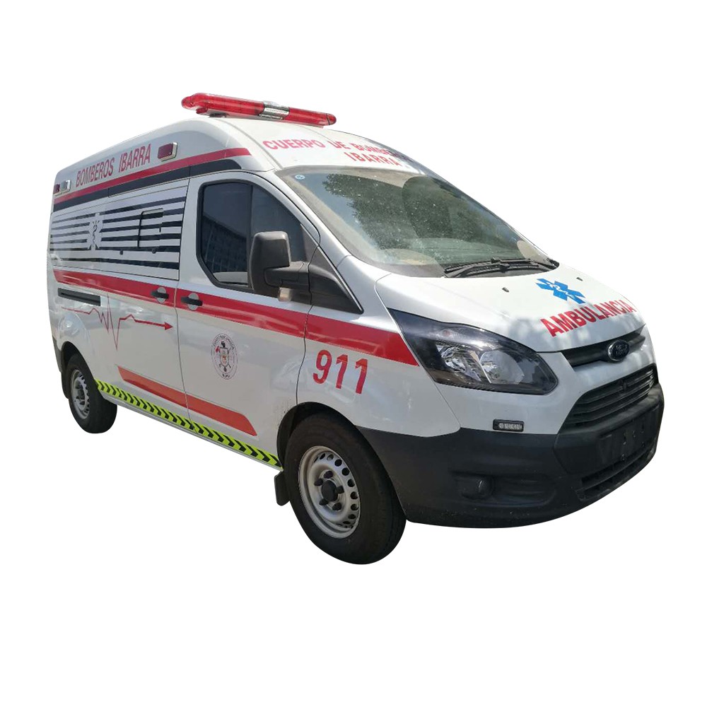 Carro de polícia de ambulância a gasolina