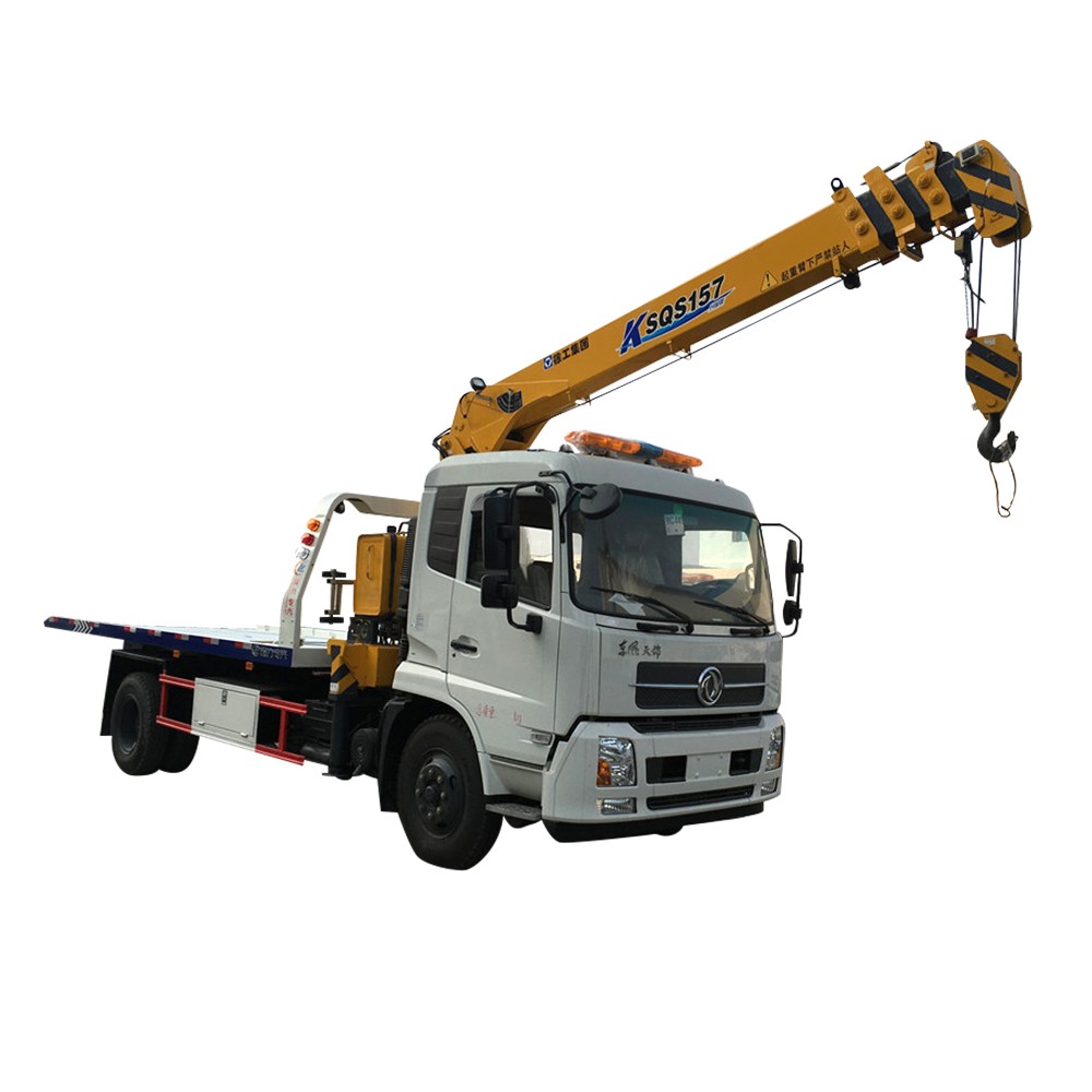 Caminhão Rollback de 6 toneladas com guindaste Dongfeng