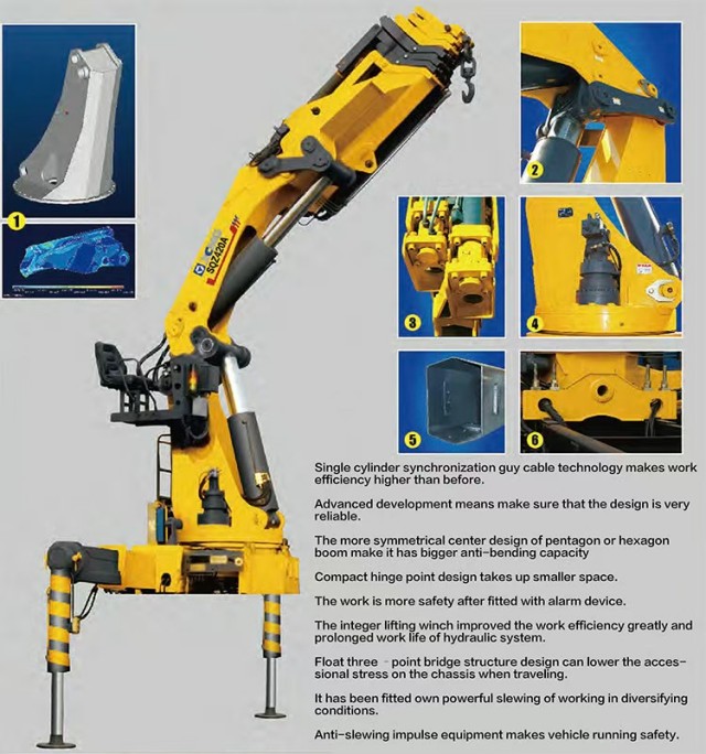 Guindaste de lança articulada XCMG